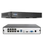 Hiseeu YNVR-P-8 8 Port 4K PoE Network Video Recorder NVR Support 4K 2K 8MP 5MP 3MP 1080P PoE Camera with Motion Alarm 24/7 Recording Smart Playback Free Remote Access Extendable to 16 Channels