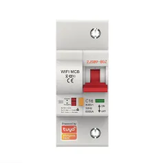 1P-4P 10A-80A Tuya WiFi Smart Circuit Breaker Wireless APP Remote Control Schedule Setting Automatic Intelligent Interruptor Work with Alexa Google Assistant