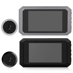 N9S 3.97in LCD Screen Visual Doorbell Digital Magic Eye Electronic Viewfinder Night Vision Safety Door Viewer Photo Recording Door Peephole Camera
