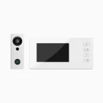 WF006-KP2 Video Doorbell 4.3 Inch IPS Screen Two Way Intercom Night Vision Wireless Installation Secure Connection Long Range Visual Doorbell