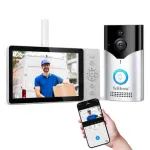 SriHome SH054-DH002 4MP HD WiFi Wireless Video Intercom System Doorbell Camera 120° Viewing Angle PIR Motion Sensor Infrared Night Vision