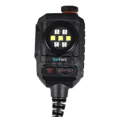 SenHaiX Portable Walkie Talkie Handheld Microphone with SOS Flashlight C-interface K-interface Connector Suitable for SenHaiX GT-12 HAM Radio