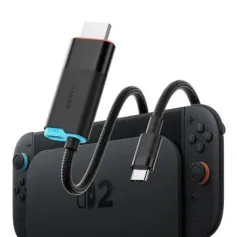 HAGiBiS TCH10 USB-C بۆ HD کێبڵی 4K60Hz وایەری ڤیدیۆ پشتگیری PD100W بارگاویکردنی خێرا 2M درێژ پلاگ و پەخش کردن eARC بۆ گۆڕینی تابلێتی لاپتۆپی Steam Deck