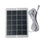 3W 5V Solar Panel Charger Multiple Outputs Micro USB/Type-C/DC5521 Portable Compact Outdoor Emergency Power for Phone Light Charging