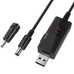 USB Power Boost Line DC 5V To DC 9V / 12V Step Up Module USB Converter Adapter Cable 5.5mm for Router Modem Fan Speaker