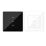 MoesHouse Tuya WiFi Smart Curtain Switch Touch Panel for Motorized Curtains and Roller Blinds Voice Control with Smart Life App Alexa Google