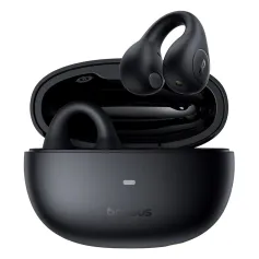 Baseus AirGo AS01 TWS Auricolari con clip auricolari Auricolari wireless Bluetooth 5.3 Driver da 10 mm Miglioramento dei bassi Doppio microfono ENC Cancellazione del rumore Riproduzione di 25 ore Bassa latenza di gioco Cuffie sportive con clip