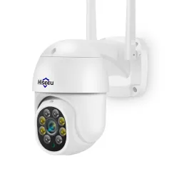 Hiseeu WHD305 5MP HD 5X Zoom PTZ WiFi IP Camera Outdoor Security Camera Full Color Night Vision Two-way Audio Motion Detection P2P Wireless CCTV Surveillance Camera Work with Alexa