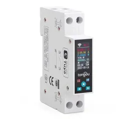 Tongou 1-50A Tuya WIFI Smart Switch Circuit Breaker LED Energy Meter KWh Power Metering Timer Relay Remote Control Smart Life APP