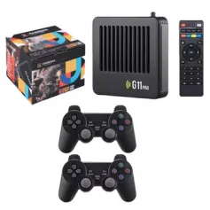 AMPOWN G11 Pro 256G Game Box Video Game Console Built-in 60000+ Retro Games 2.4G Wireless Gamepad 4K HD TV Game Stick for PS1/GBA