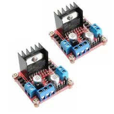 Placa de driver de motor de passo de ponte dupla H Geekcreit L298N com 2 peças