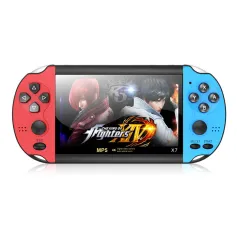 X7 4.5inch Handheld Arcade Game Console with Dual Joystick Video Game Player Built-in 3000+ Games Support HD Output 3.5mm AUX Music Player Gamer Console with Camera
