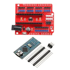 Funduino Nano Expansion Board + ATmega328P Nano V3 No Welding