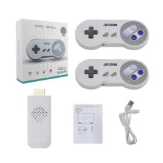 SF900 1500 Games 8Bit 16 Bit SNES NES Retro TV Game Console HD Classic Video Game Stick Wireless Gamepad Controller