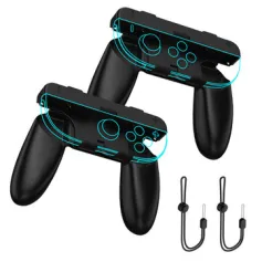 JYS JYS-NS2276 Switch2 Detachable 2-in-1 Joy-Con Grip Ergonomic Dual Hand Mode Tool-Free SL/SR Access Wrist Strap Portable Gaming Controller Grip Game Accessory