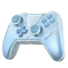 EasySMX T39 Dual Mode Gaming Controller with Hall Effect Joystick 4-Level Vibration 21H Playtime Wired bluetooth Gamepad for Nintendo Switch PC Steam Deck iOS Android with Macro Button 6-Axis Gyro Turbo Brust Function