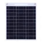 Flexible Solar Panel 13W Portable Solar Charger Dual USB 5V Grade A Polycrystalline Silicon Lightweight Solar Charging Pad for Outdoor Low Power Devices Emergency Lighting
