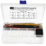MX1.25MM Connector Kit Pre Crimped Cable 15CM 10 Colors 2-10 Pin Housing Heat Shrink Tubing Electronics Prototyping Wiring Solution