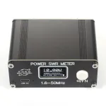 1.6-50MHz PWR SWR Meter POWER SWR METER 0.5-150W Digital Power Standing Wave Meter Built-in Battery OLED Display