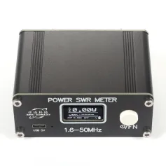 Misuratore di potenza SWR da 1,6-50 MHz Misuratore di potenza SWR Misuratore di onde stazionarie digitali da 0,5-150 W Batteria integrata Display OLED