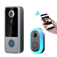 M21 1080P HD Tuya WiFi Video Doorbell Intelligent Night Vision 155° Wide Viewing 2-way Audio IP65 Waterproof 4000mAh Battery APP Remote Monitoring Visual Door Bell Supports PIR