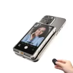 Magnetic Selfie Monitor Screen for Smartphone Rear Camera High-Resolution Display Wireless Connection Portable Design 3.97 Inches for iOS Phone Android