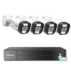 PK-4YHB785 5MP WiFi IP Camera Guard Viewer Security System EU Plug Human Vehicle Detection 2-Way Audio Night Vision IP67 Weatherproof
