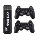 M9 4K Game Stick with Dual 2.4G Wireless Gamepad 64G Built-in 35500+ 3D Games 40+ Simulators Mini Retro Handheld Game Players