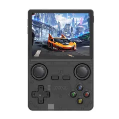 POWKIDDY X35S 16+64G Linux System Handheld Game Console 3.5-inch 640*480 IPS Screen Built-in 5000+ Games Support HD TV Output Dual Card Slots 3.5mm Earphone Video Game Player Console with Dual Hall Joysticks