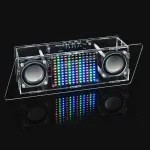 LED bluetooth Audio Kit 5V USB Stereo Amplifier Music Spectrum Display 132 Colorful LEDs Wireless and Wired Speaker DIY Soldering Project