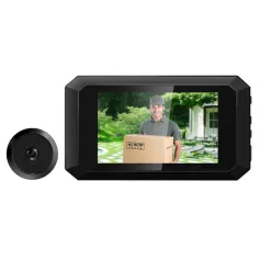 C23 1080P Smart Digital Doorbell Concealed Viewer 3.97 inch Screen 125° Doorbell Camera with Night Vision Electronic Peeping Door Bell
