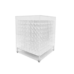 Full Color 8x8x8 3D Light Cube LED 512 RGB LEDs Pre-Soldered Circuit Board Remote Control Audio Input Compact Design