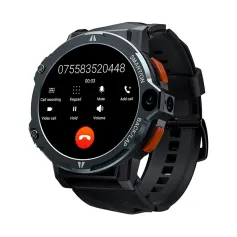 LOKMAT APPLLP 6 Pro 1.54 inch HD Screen with Dual Camera Heart Rate Blood Oxygen Multi-sport Modes Music Playback SOS Calls GPS Positioning Function 3G+64GB 4G Network Smart Watch