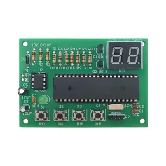 Microcontroller Counter Kit STC90C52 NE555 Timer LED Display 5V-6V DIY Electronics Kit Precision Counting Circuit Complete Components Soldering Practice STEM Learning Educational Project