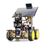 TSCINBUNY Solar ESP32-32 Camera Programming Education Robot Car IoT Ultrasonic Intelligent Programming Robot