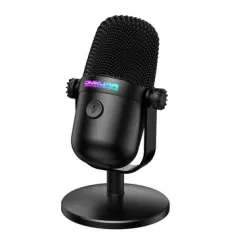 ONIKUMA M830 Wired Gaming Microphone RGB Computer Gamer Mic Noise Cancelling HiFi Monitor Cardioid Audio Pickup USB Wired E-sports Microphones for Live Streaming Recording