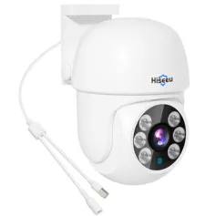 Hiseeu AHD5 5MP 1920P PTZ Home Wired Security Camera Clear Night Vision CCTV Analog TVI CVI XVI Smart Motion Detection Security Dome Wired Camera