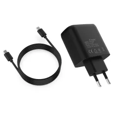 DOBE pou Switch2 Lame Inyon Ewopeyen Plug Charger 60W vit Chaje Adaptè 1.5M Long Konpatib ak Switch Inivèsèl / OLED lame TNS-5169