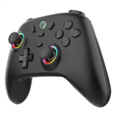 DATA FROG S13 Wireless bluetooth Game Controller with Hall Effect Joystick and Linear Triggers HD Vibration Gamepad Support RGB Lighting 600mAh Battery Six-Axis Gyroscope Multi-Platform Switch PC Android iOS