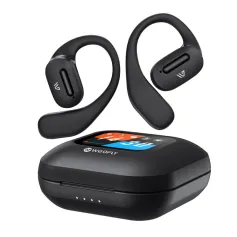 Weofly TouchFits 1.83inch LED Touch Screen Earbuds Wireless bluetooth 5.4 Earphone 15mm Dynamic Driver Deep Bass ENC HD Calls 18H Playback Open-ear Earhooks Sports Headphones