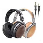 FiiO FT1 Closed-Back Headphone 3.5mm 4.4mm Wired Headset 60mm Large Dynamic Driver Hi-Res Audio American Black Walnut Wood Ear Cups Monitors Headphones