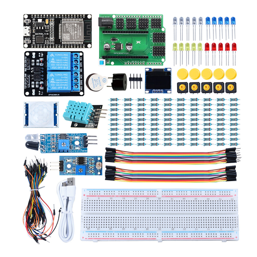 TSCINBUNY Professional ESP32 Automation Kit for Programming Starter DIY Electronic Kit with ESP32 Development Board Complete Kits