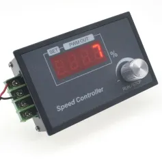 DC6-60V 30A Max DC Controler de viteză a motorului PWM Buton rotativ Codificator LED Afișaj digital Modul de control al motorului cu perie 1-100kHz