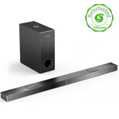 [US/UK Direct] Refurbished ULTIMEA Nova S70 3.1.2 Soundbar 390W True Dolby Atmos Soundbar BassMax 4K Dolby Vision HDR Passthrough 3EQ Modes Wired Speaker Subwoofer