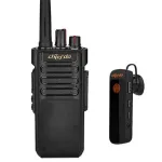 Chierda CDA8 Plus 10W DMR Digital Walkie Talkie High Power Long Range IP67 Waterproof Bluetooth 2900mAh Battery FCC CE Certified Professional Two-way Radio with Bluetooth Earphone
