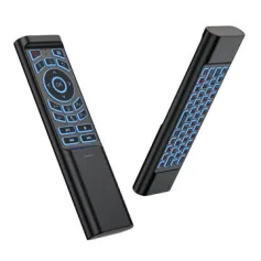 M3 Dual Mode Backlit Air Mouse 2.4G bluetooth 66 Keys 7-Color Backlight IR Learning Wireless Keyboard Remote Control for Smart TV PC Android