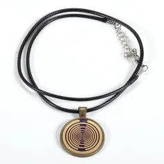 MWO Polarized Disc Necklace Multi-wave Oscillator Energy Necklace Pure Copper Gold-plated Jewelry Regulates Cell Frequency