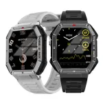DT108 1.96inch HD Screen GPS Track AI Voice Assistant bluetooth Call Heart Rate Blood Oxygen Monitor Sleep Monitoring Electrocardiogram Function Multi-sport Modes Music Playback IP68 Waterproof Smart Watch