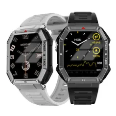 DT108 1,96-дюймовий HD екран GPS трек AI голосовий помічник Bluetooth Дзвінок Пульс Рівень кисню в крові Моніторинг сну Функція електрокардіограми Мультиспортивні режими Відтворення музики IP68 Водонепроникний смарт-годинник
