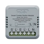 MOES ZM-108-M Tuya Smart Zigbe függönykapcsoló modul 90-250V AC 2.5A távoli motorforgatás kapcsolható intelligens otthoni automatizálás intelligens összekapcsolási kalibrációs funkció IP20 hangvezérlés Alexa Google Assistant segítségével